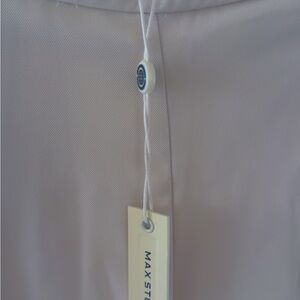 Max Studio wide leg cream color pant size medium nwt